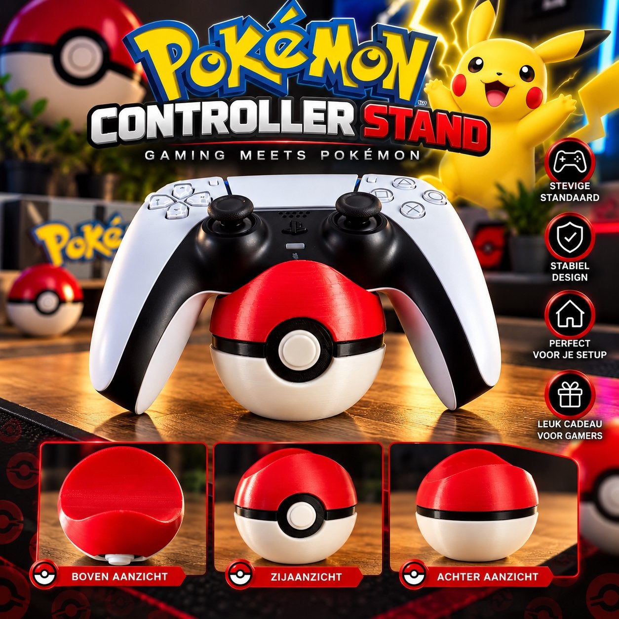 Pokéball Controller Stand – 3D Geprint. €15 (2 Voor €25), Ophalen of Verzenden, Zo goed als nieuw, Controller