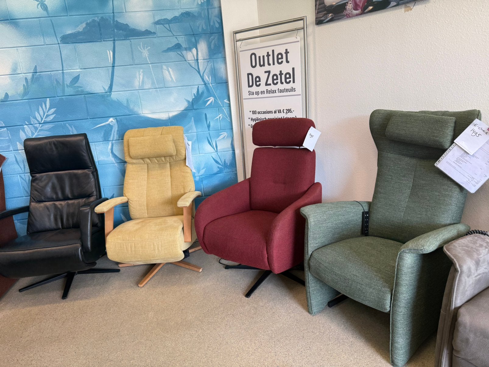 Staopstoel relaxfauteuil alleen A merken gratis bezorging, Ophalen of Verzenden, Nieuw
