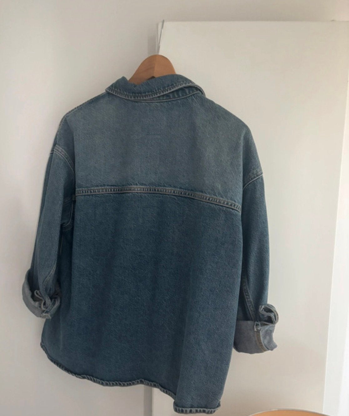 Zara denim blouse, spijker jas, denim jack, maat S/M, Maat 38/40 (M), Blauw, Nieuw, Ophalen of Verzenden