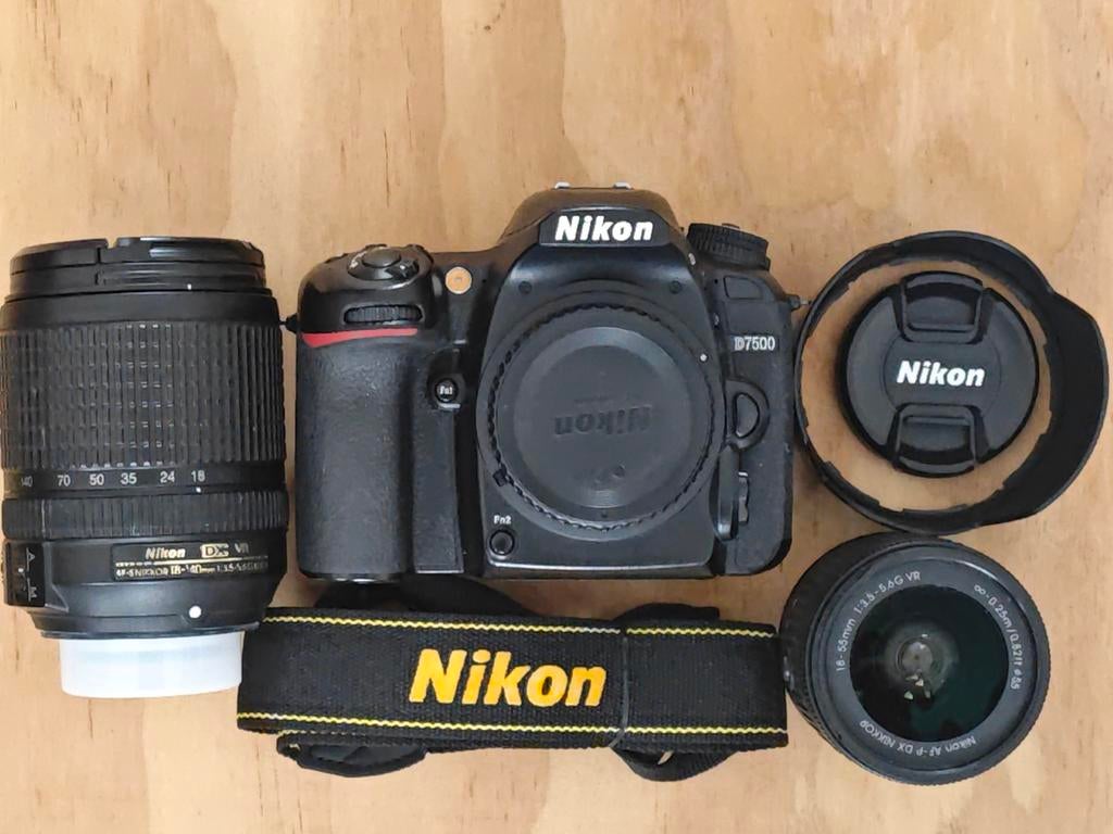 Nikon D7500 Spiegelreflex set met 2 lenzen en accessoires, Ophalen of Verzenden, Gebruikt, Spiegelreflex, Nikon