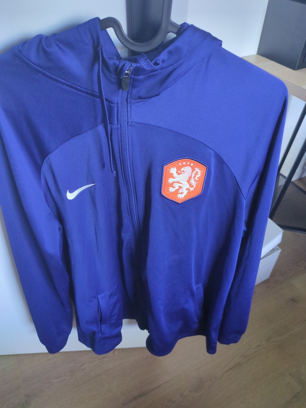 Nike KNVB Trainingsjack - Blauw - Maat L, Nike, Ophalen of Verzenden, Zo goed als nieuw, Voetbal
