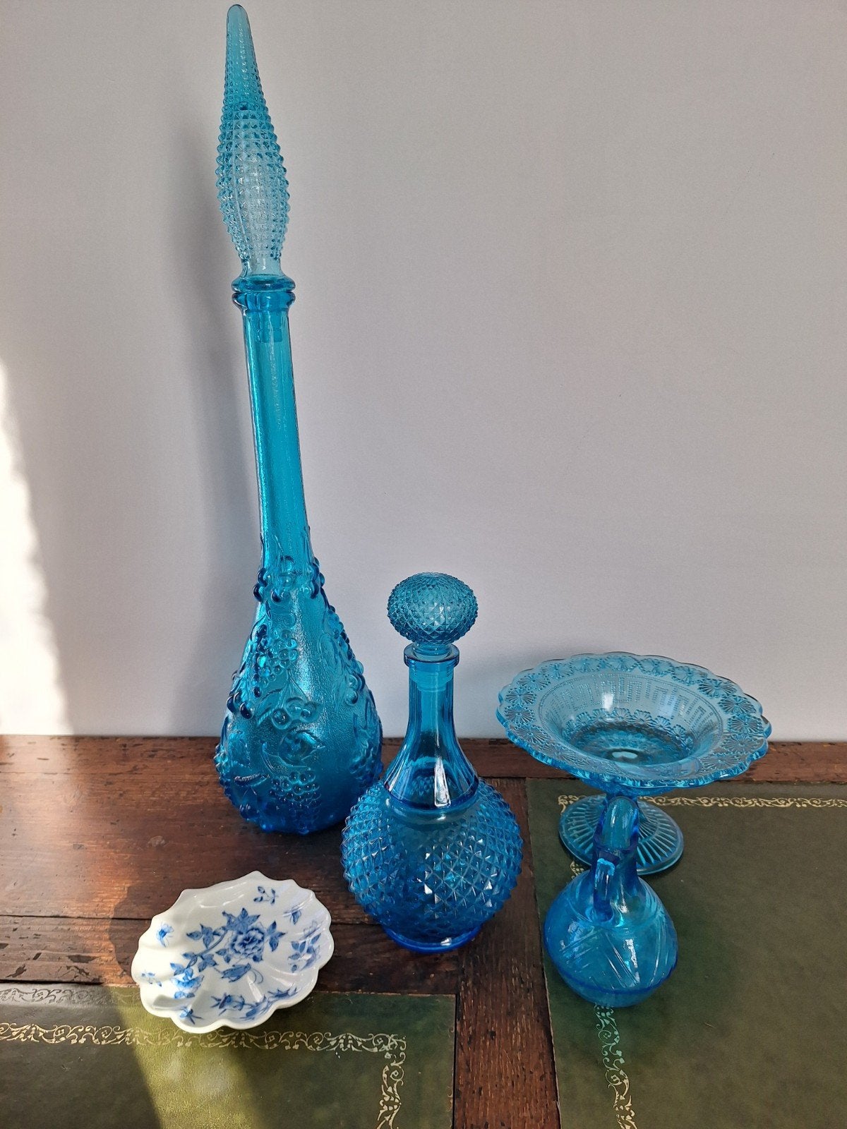 Blauwe set, Ophalen