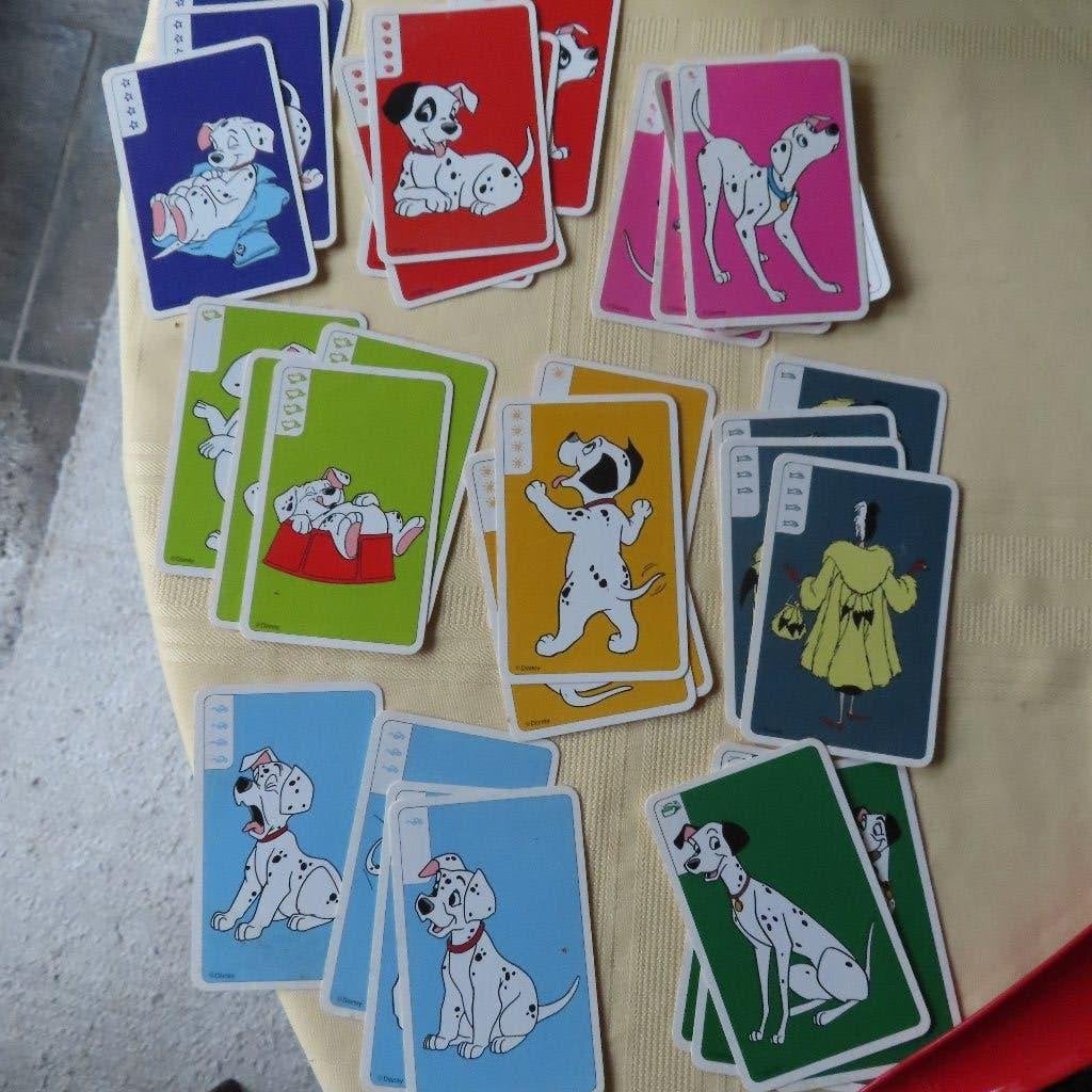 kwartet 101 dalmatiërs, verkeersspel, mileukwartet+sprookjes, Verzenden, Speelkaart(en)