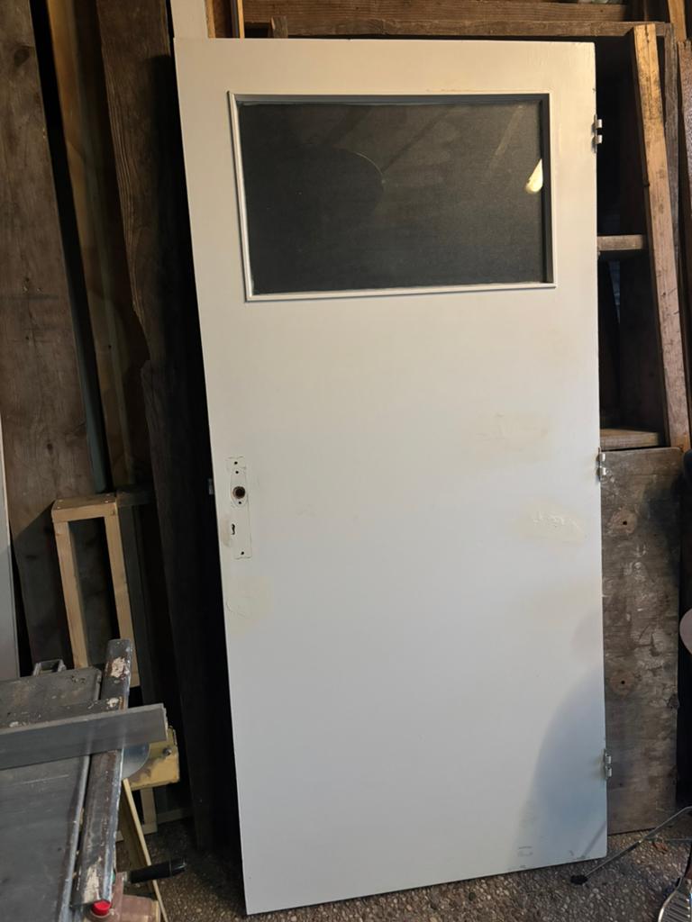 Binnendeur met bovenglas 870x1865mm, Ophalen, Zo goed als nieuw, Binnendeur, 200 tot 215 cm
