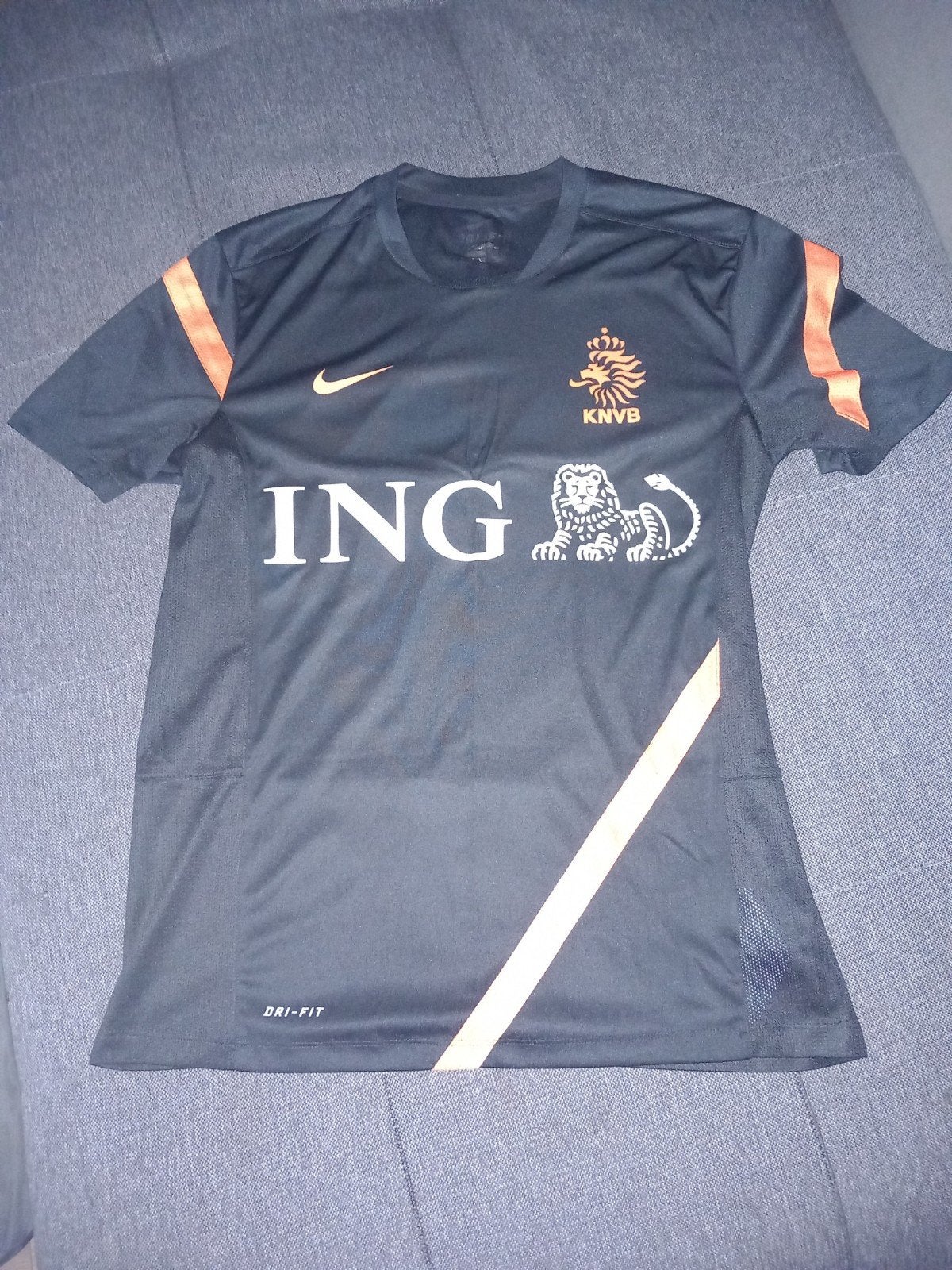 Nike voetbal shirt mt.M, Maat 48/50 (M), Zwart, Nike, Ophalen of Verzenden