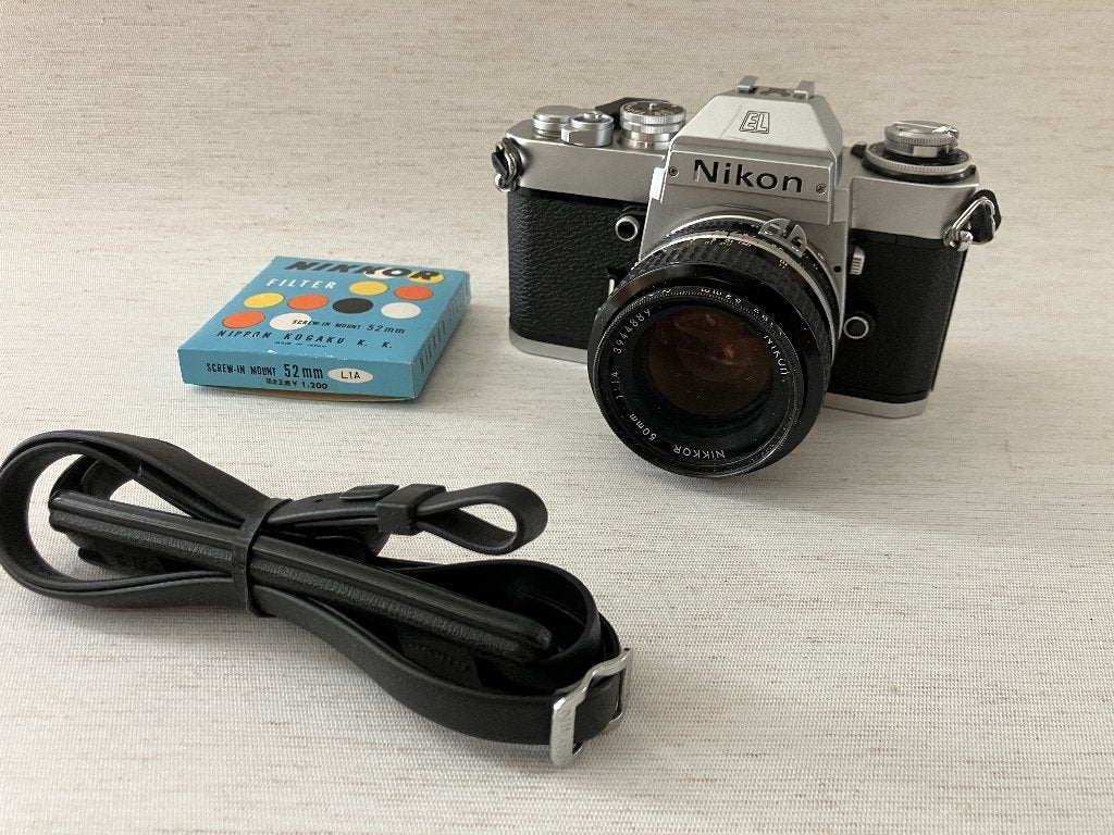 Nikon EL2 film camera with Nikon Nikkor 50mm/1,4 lens, Ophalen of Verzenden, Gebruikt, Spiegelreflex, Nikon