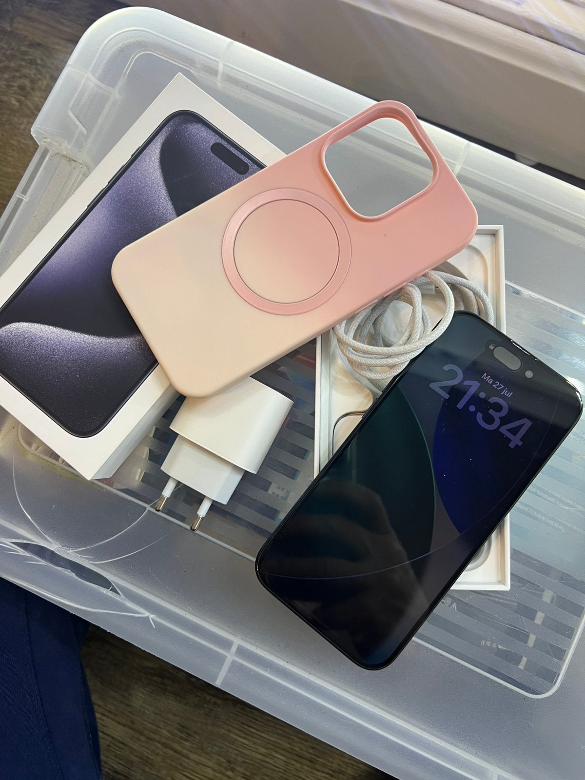Iphone 15 pro 128 gb batterij 87%, Telecommunicatie, Mobiele telefoons | Apple iPhone, Zwart, Ophalen of Verzenden, 87 %, Zonder simlock