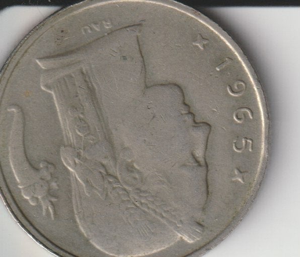 5 franc 1965 belgie, Postzegels en Munten, Munten | België, Verzenden