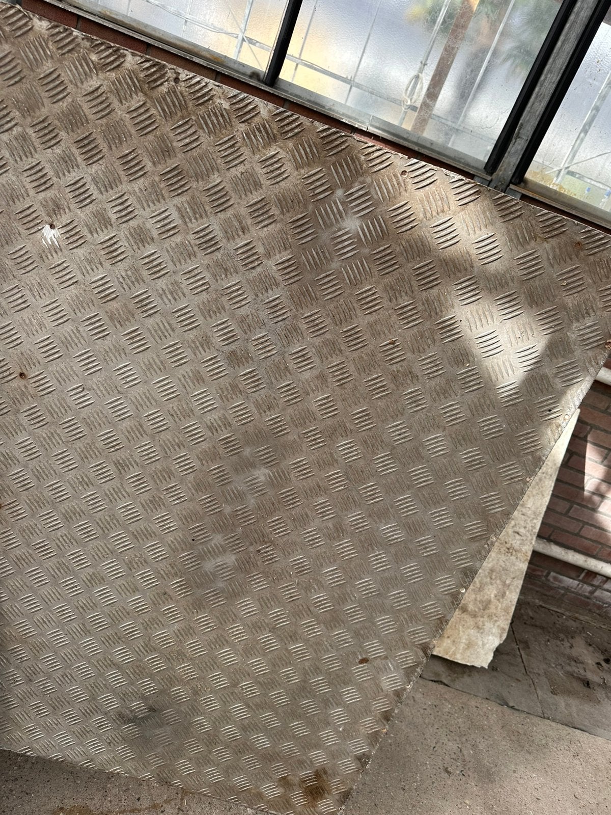 Traanplaat aluminium, Ophalen, Gebruikt, Aluminium