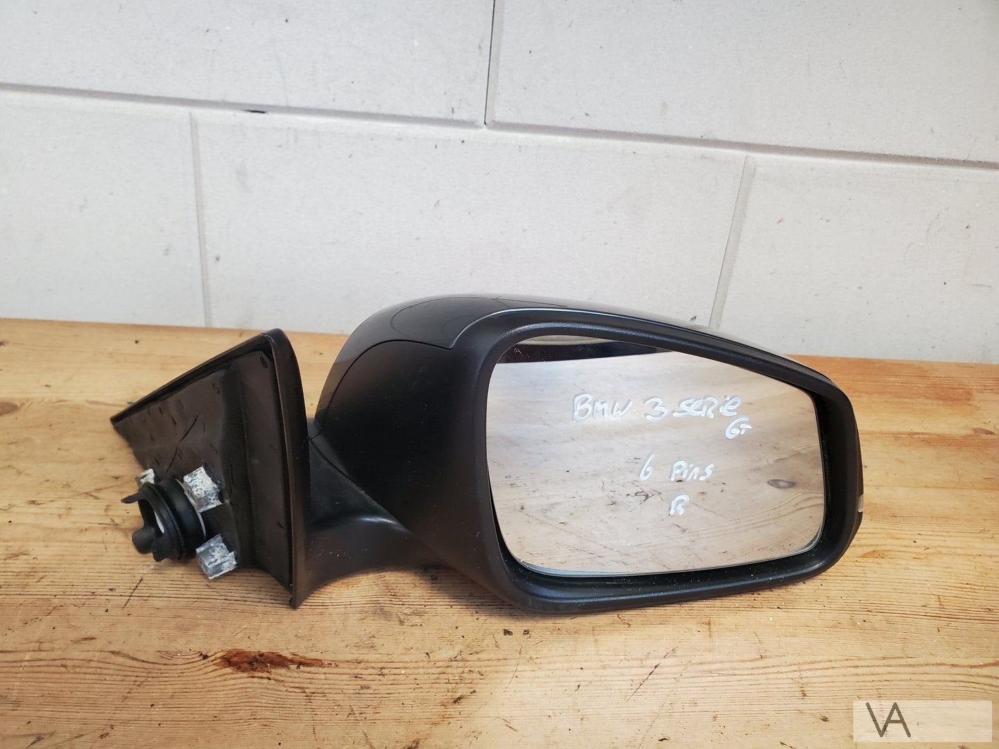 BMW 3 serie GT f34 2012 - 2018 spiegel rechts grijs 6 draden, Auto-onderdelen, Spiegels, Gebruikt, -, -, Ophalen of Verzenden