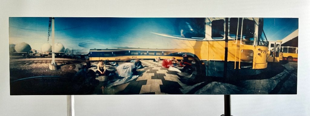 AI kunstwerk met pinhole, Ophalen