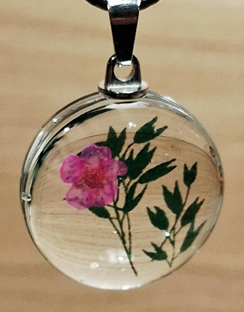 glazen hanger roze bloem, Ophalen of Verzenden, Nieuw, Roze, Glas of Kristal