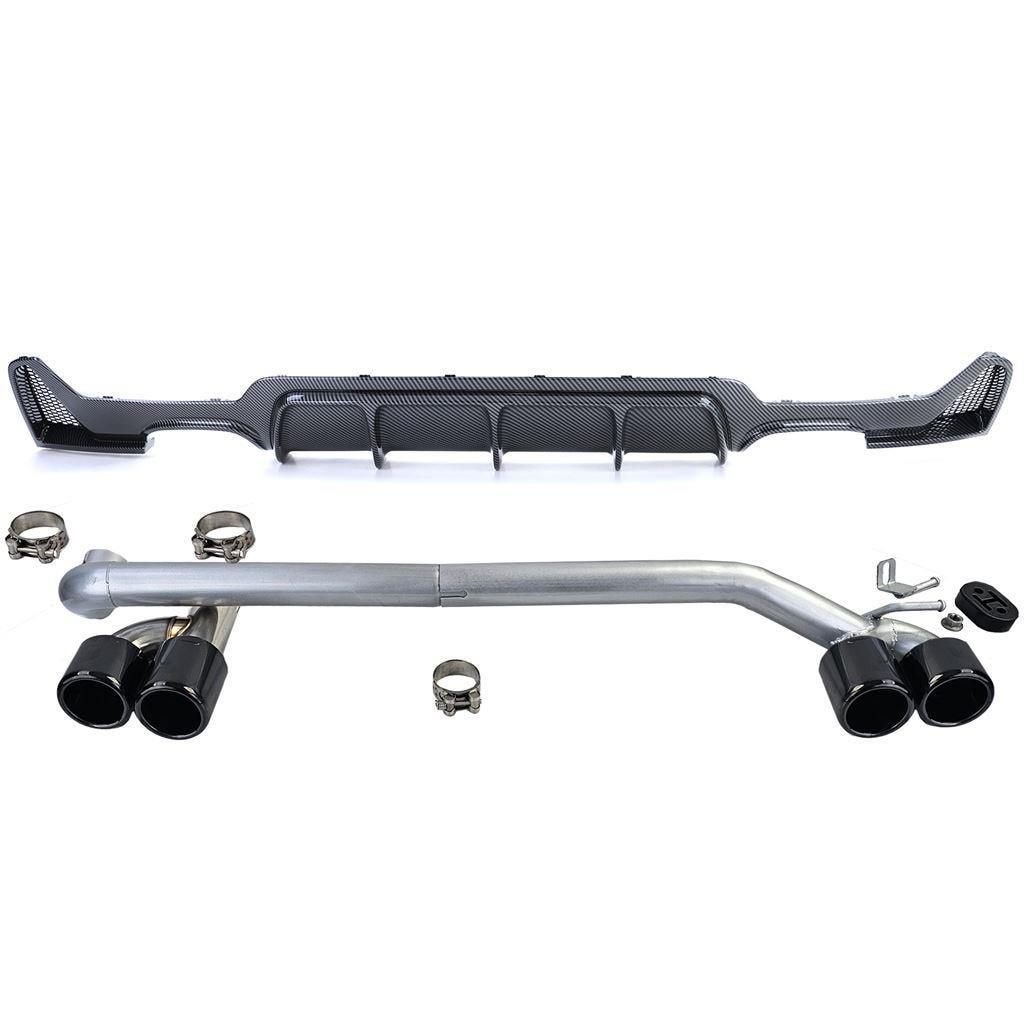 uitlaat + Carbon Look Diffuser Voor Bmw 4 serie F32 F33 F36, Auto diversen, Verzenden, Automotive Parts, A.parts@hotmail.nl, Trasmolenlaan 12 3447 GZ Woerden