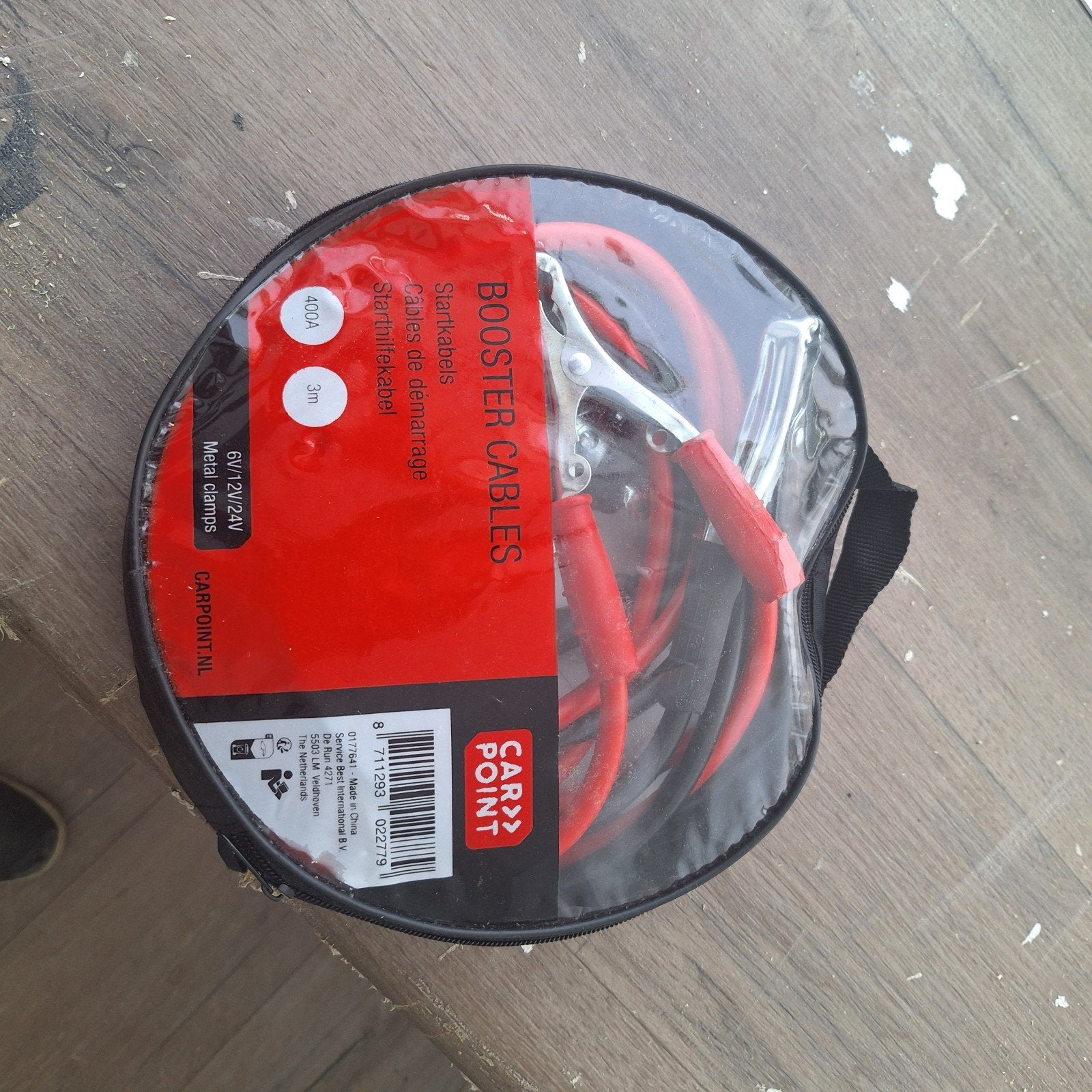 Carpoint Startkabels 400A 3m - 6V/12V/24V, Auto diversen, Ophalen, Zo goed als nieuw
