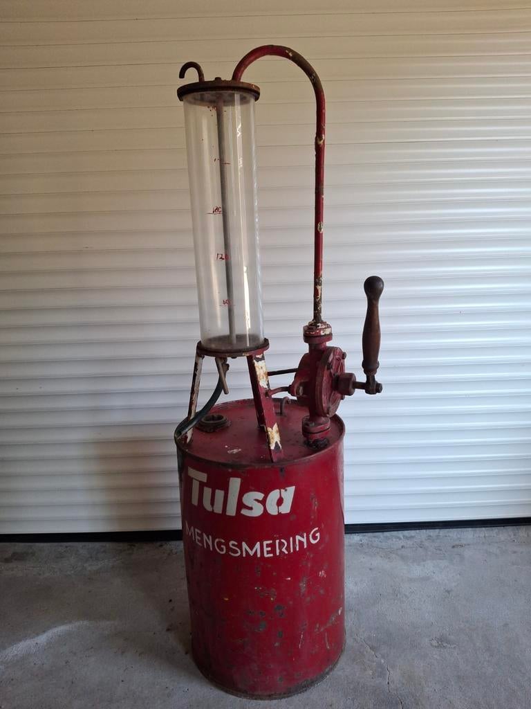 Benzinepomp Tulsa mengsmering, Verzamelen, Automaten | Overige, Ophalen, Gebruikt