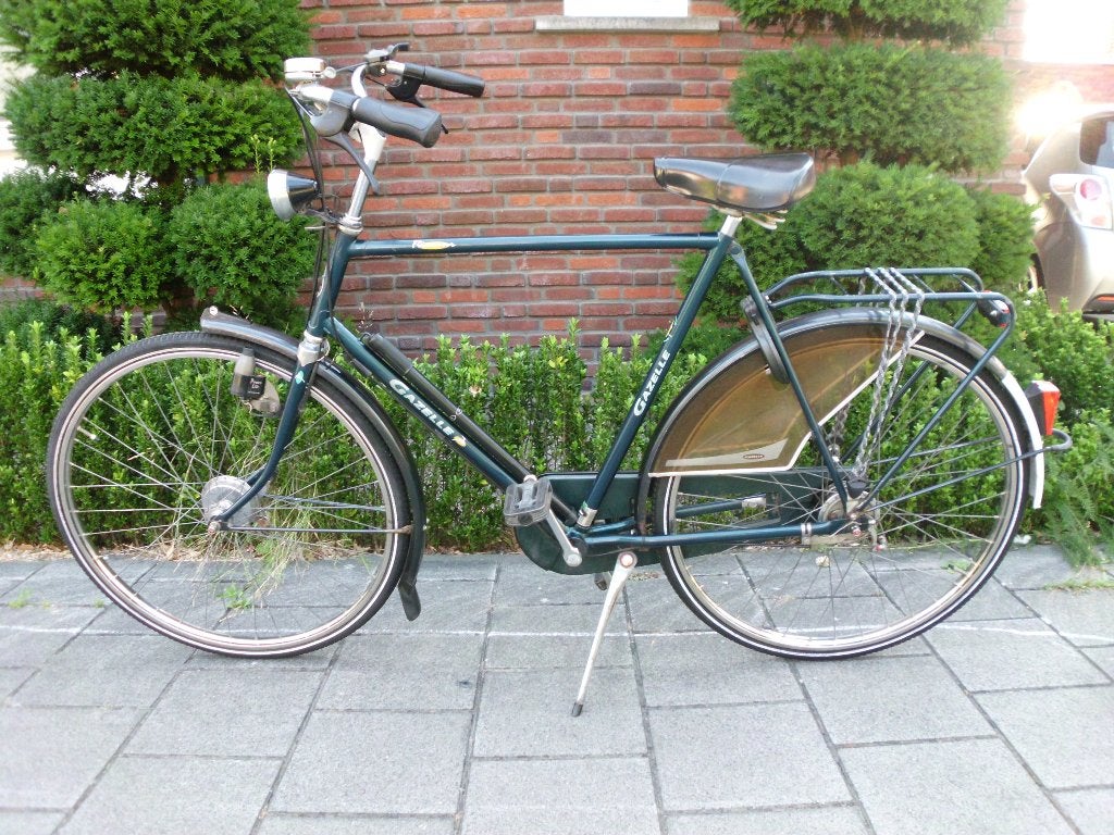Gazelle Herenfiets, Ophalen, Versnellingen, Zo goed als nieuw, 57 tot 61 cm