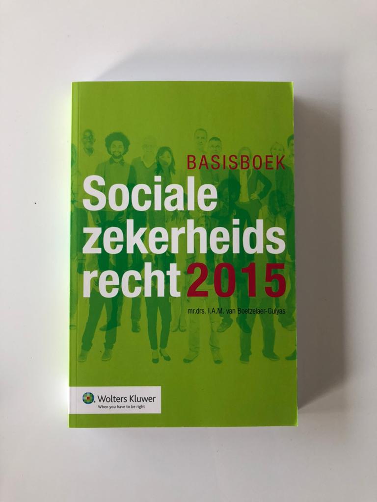 Basisboek sociale zekerheidsrecht 2015, Ophalen of Verzenden, Nieuw, HBO