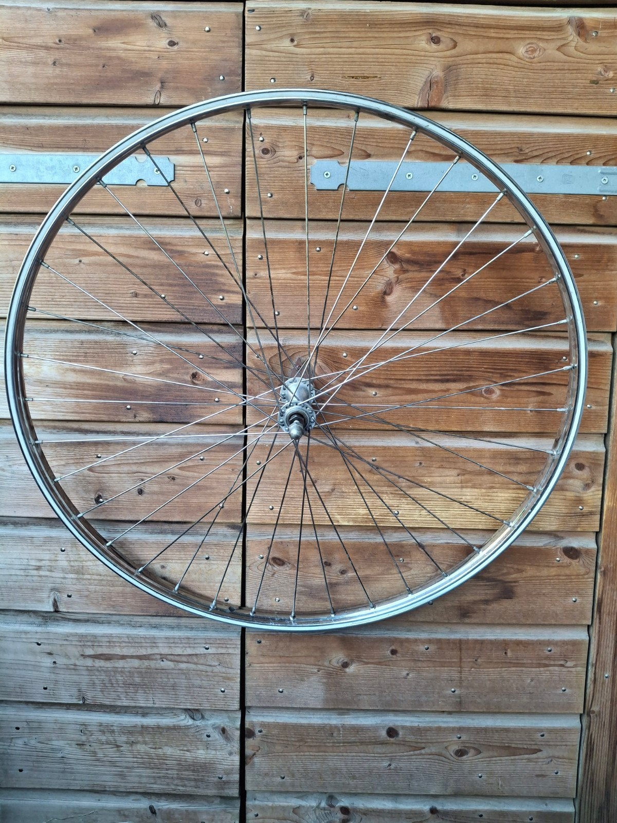 RVS Voorwiel 28 x 1 5/8  1 3/8, Ophalen