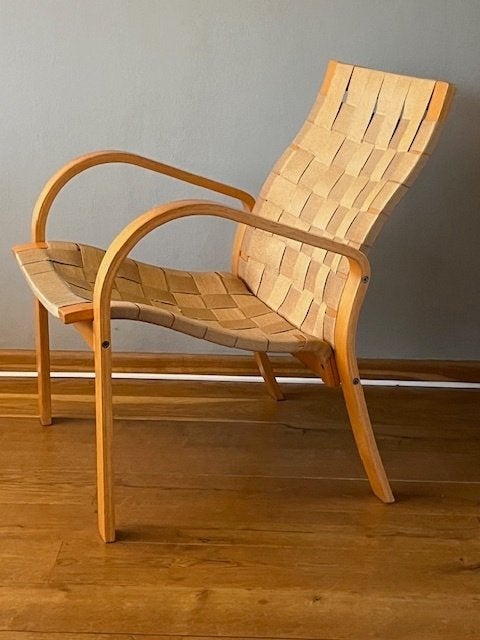 Vintage Scandinavische Fauteluil, Hout, Minder dan 50 cm, Gebruikt, Minder dan 75 cm