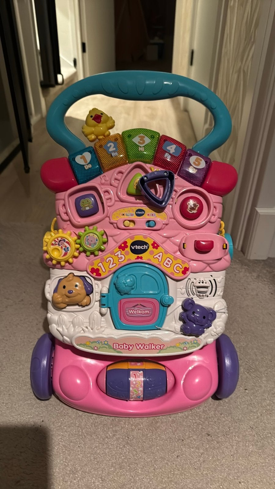 VTech Baby Walker Roze - Interactieve Loopwagen, Ophalen, Gebruikt, 6 maanden tot 2 jaar
