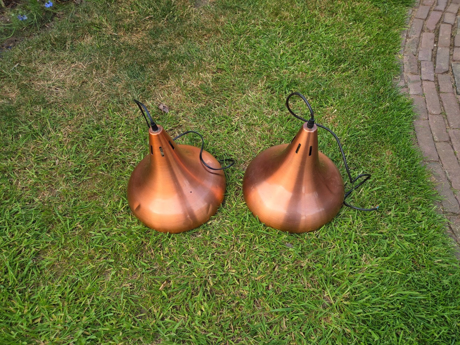 mcm koperen biljart lampen, Ophalen of Verzenden