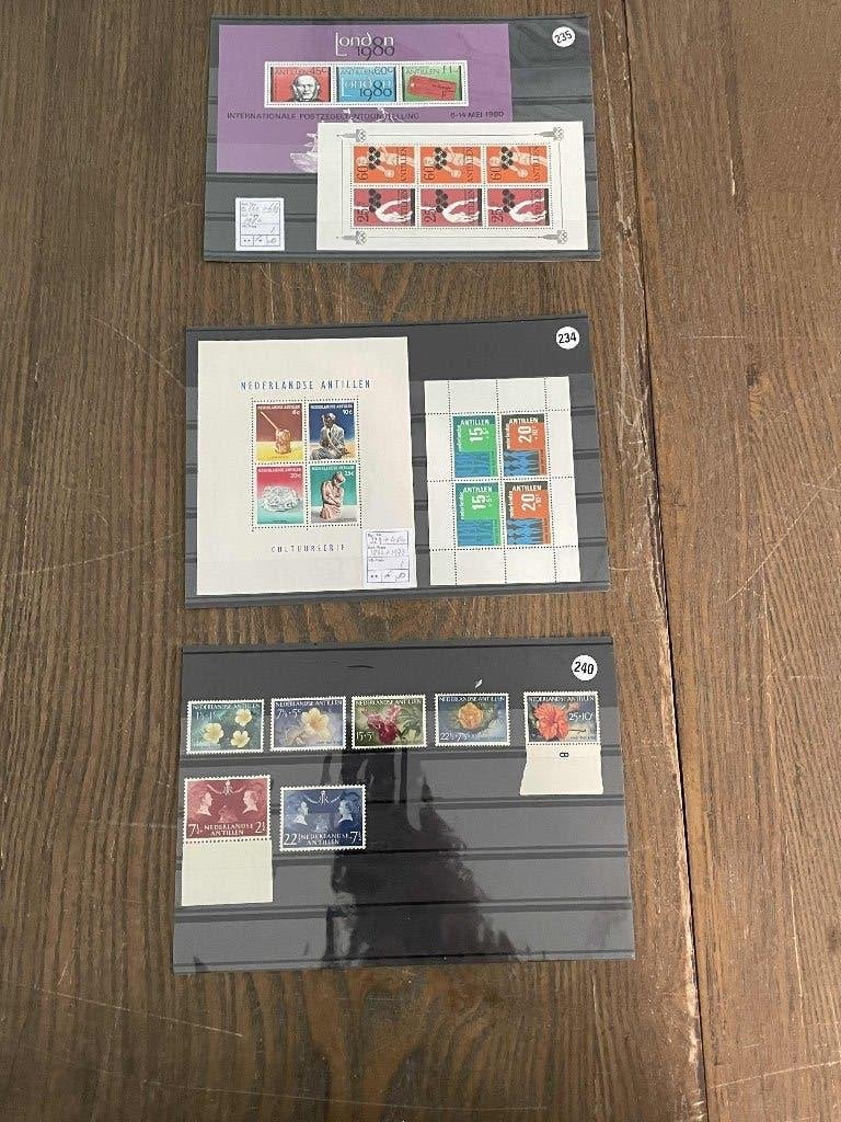 postzegels Nederlandse Antillen vellen op kaart 240-234-235, Verzenden, Postfris
