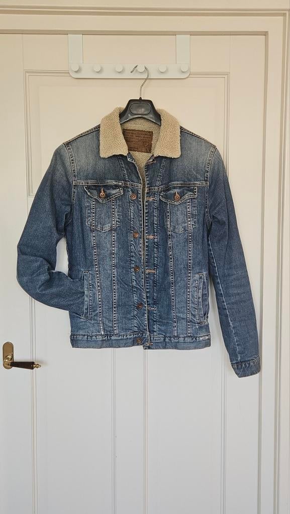 Gewatteerde spijkerjas - Zara Man, Kleding | Heren, Jassen | Zomer, Ophalen of Verzenden, Zo goed als nieuw, Zara Man, Maat 48/50 (M)