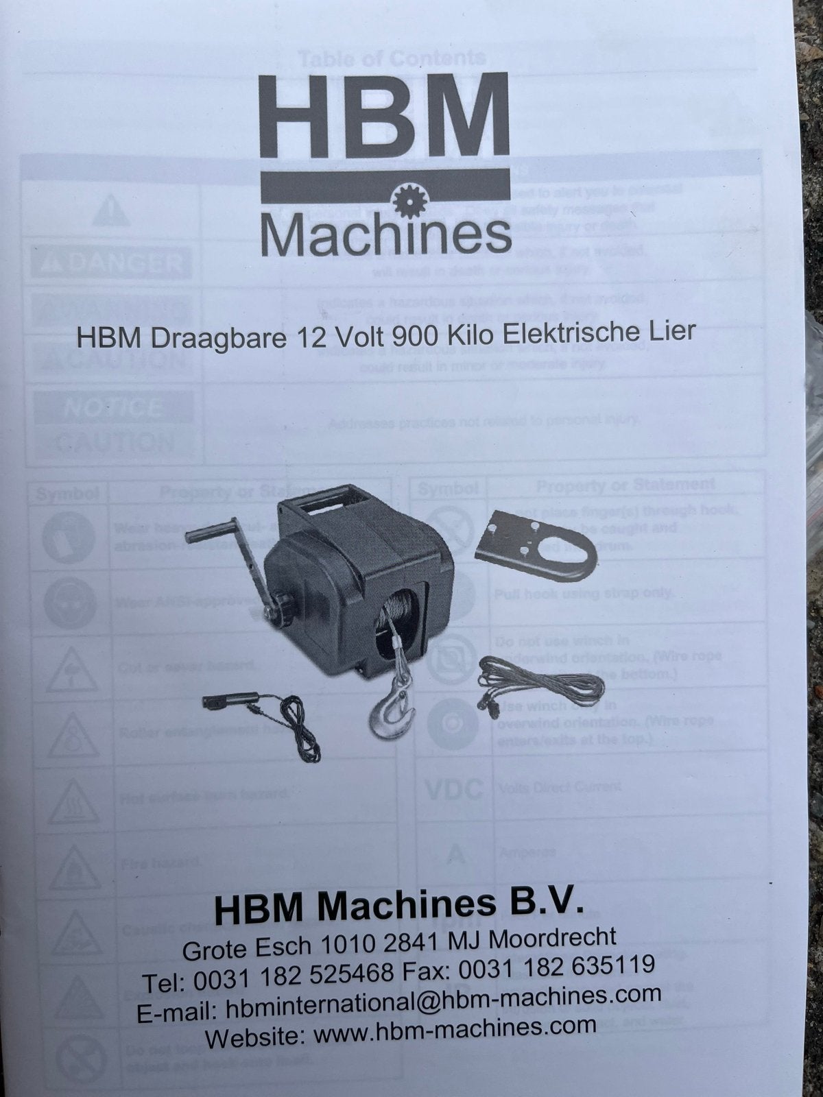 Draagbare 12V 900kg Elektrische Lier, Ophalen of Verzenden, Zo goed als nieuw, Elektrisch