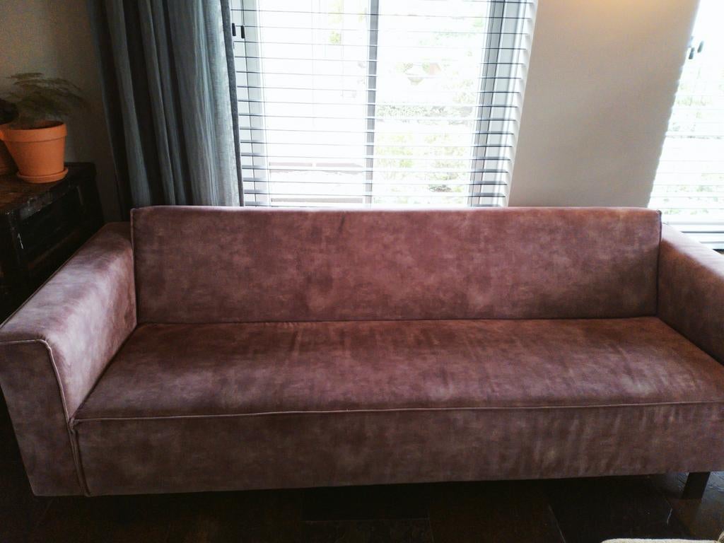 Roze bank Bert Plantagie, ophalen 14 (Hemelvaart) of 15 mei, Gebruikt, Minder dan 75 cm, Driepersoons, Ophalen of Verzenden