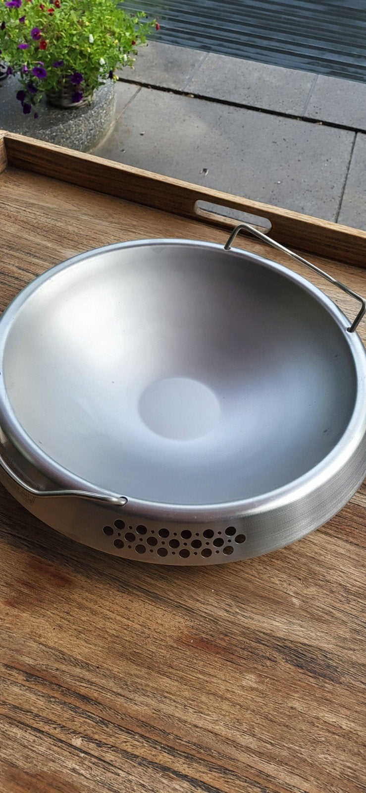Weber Wok 47 cm - Roestvrij staal, Ophalen, Nieuw