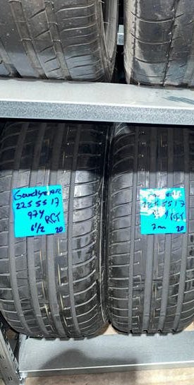 2255517 225-55-17 goodyear runflat als nieuw zomer band, Ophalen, Nieuw, 17 inch, Band(en)