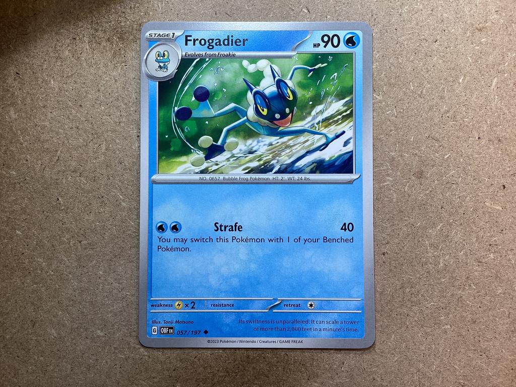 1x Frogadier [OBF 057/197] (Near Mint), Ophalen of Verzenden, Zo goed als nieuw, Losse kaart