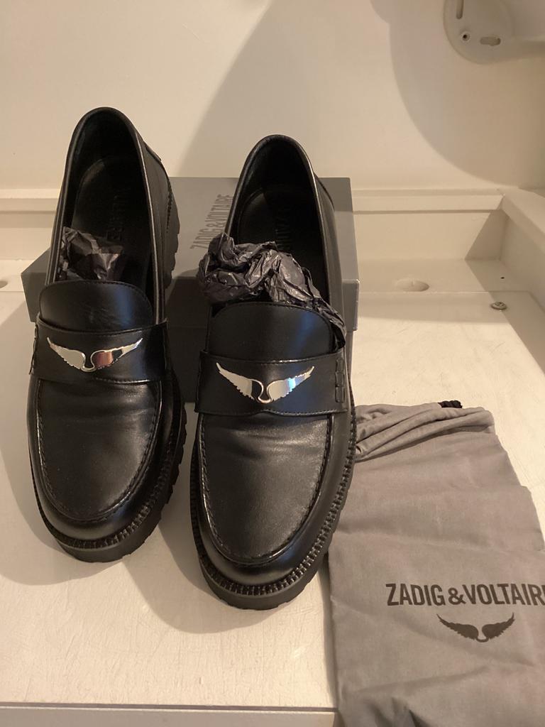 Zadig & Voltaire zwarte leren instappers maat 41 nieuw, Kleding | Dames, Schoenen, Zadig & Voltaire, Nieuw, Ophalen of Verzenden