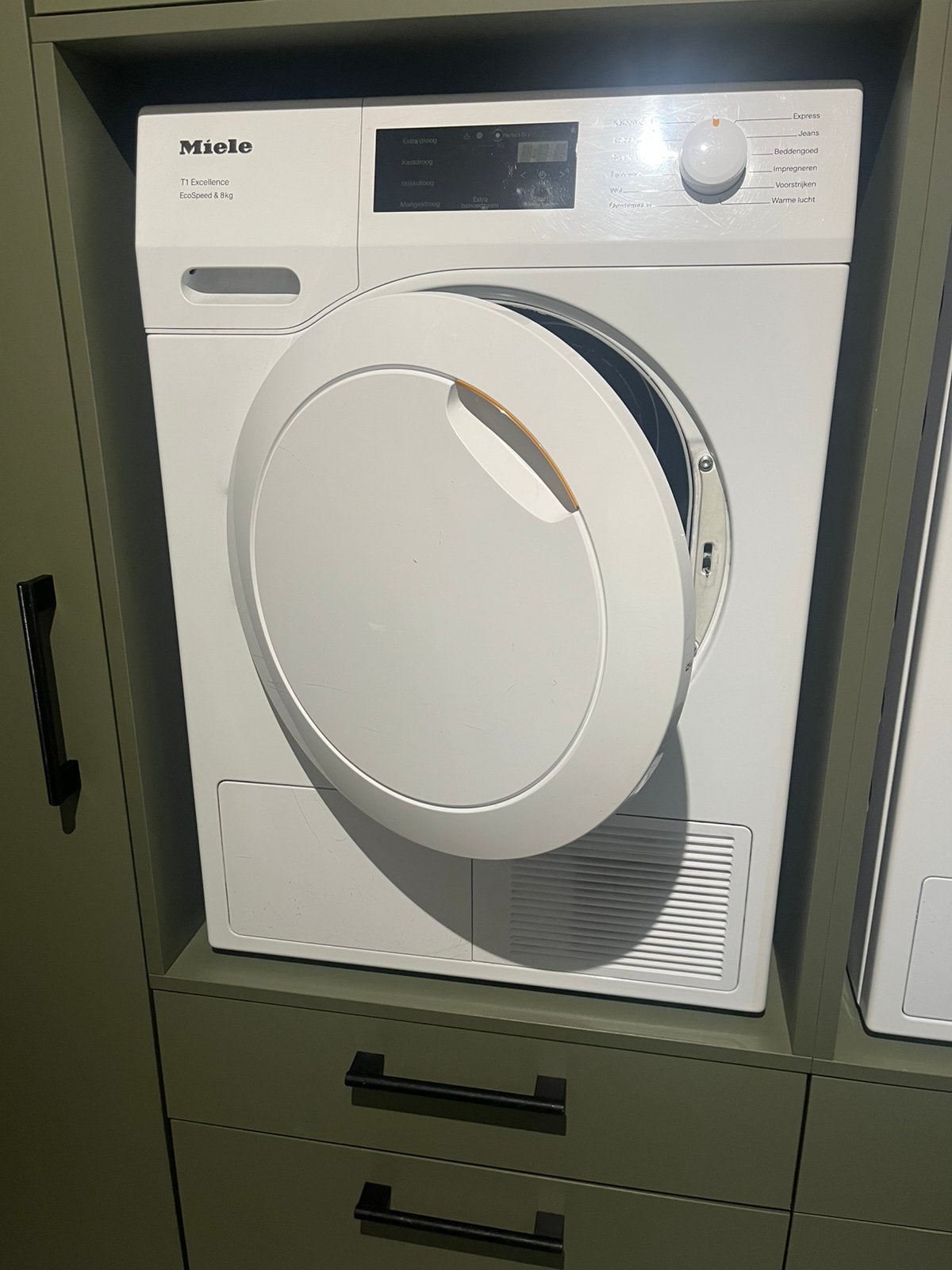 Miele TED455 wp warmtepompdroger met storing (2020), Witgoed en Apparatuur, Wasdrogers, 6 tot 8 kg, Ophalen, Overige typen, 85 tot 90 cm