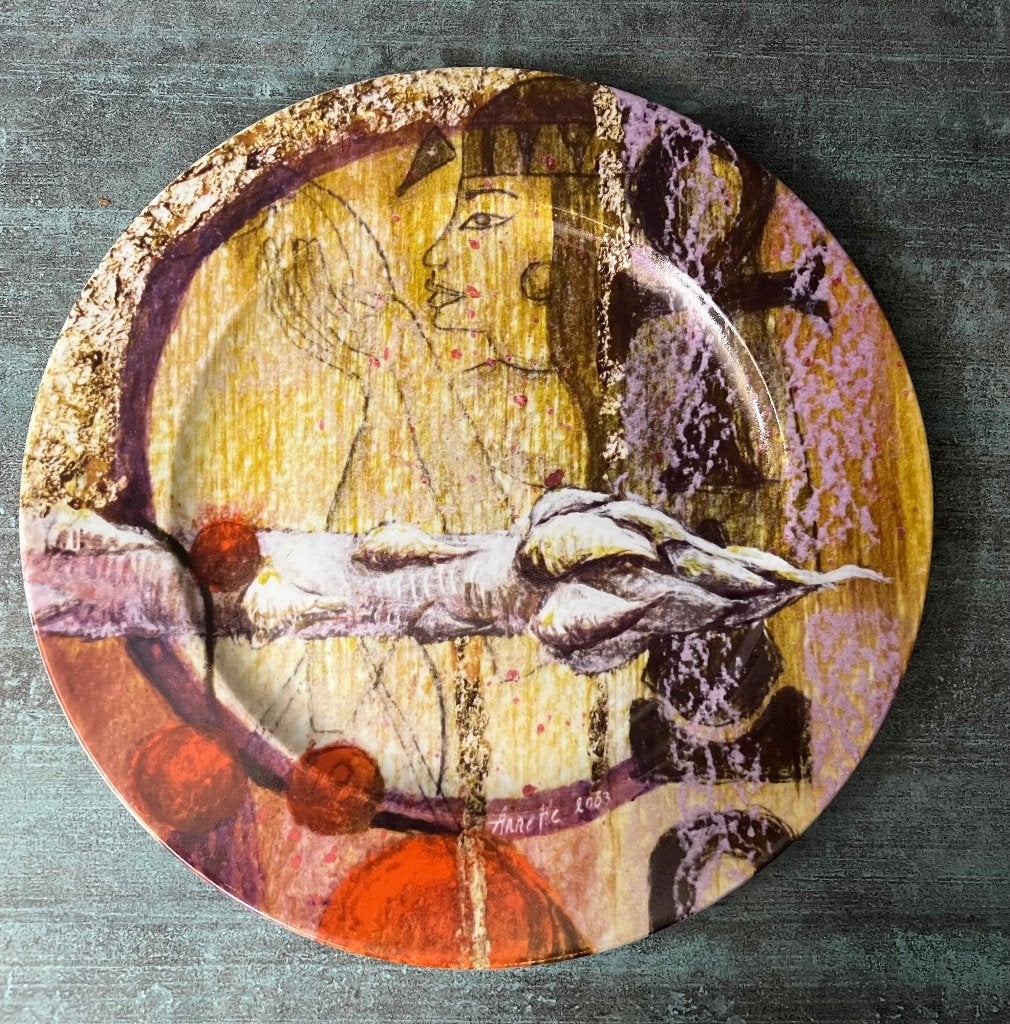 Anette Boons. Bord porselein., Antiek en Kunst, Ophalen of Verzenden