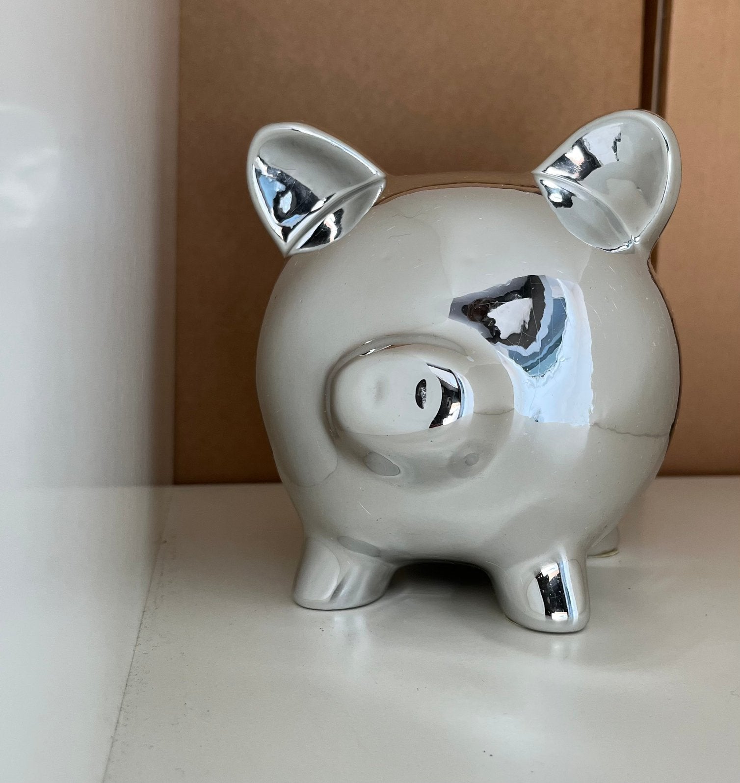 •piggy bank - 16x14x14cm, Ophalen of Verzenden, Zo goed als nieuw, Steen, Aardewerk of Keramiek, Dier