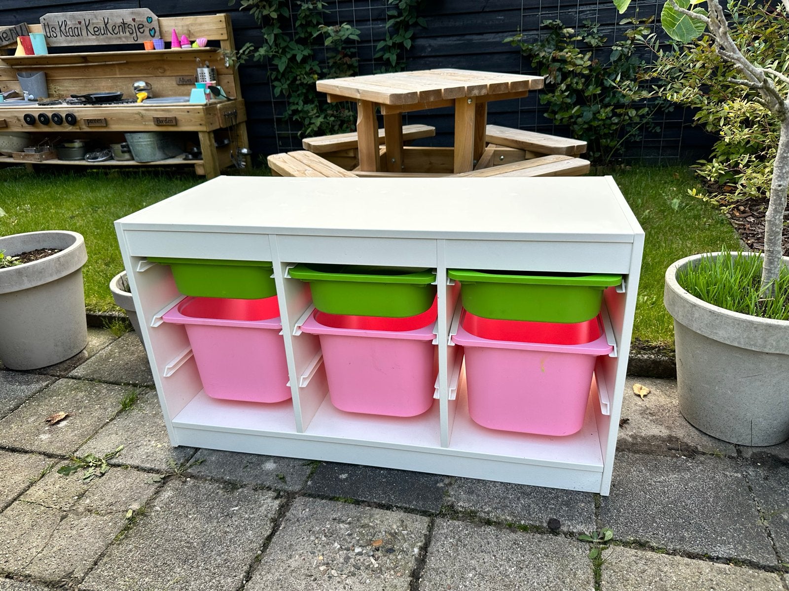 IKEA TROFAST Frame wit 99x44x56 cm, Ophalen, Gebruikt, Kast