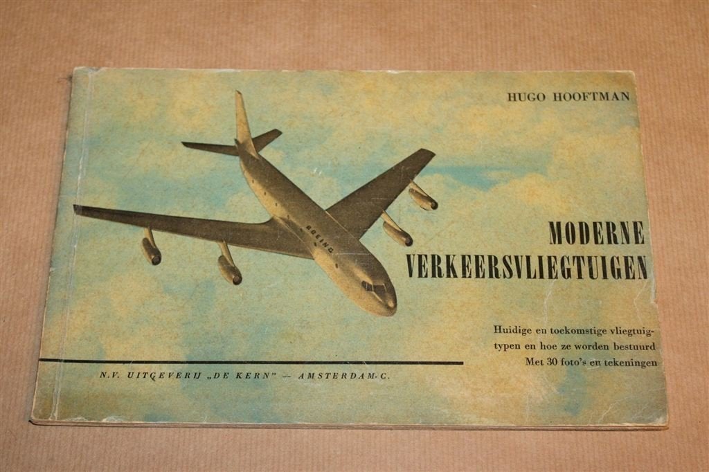 Moderne Verkeersvliegtuigen — Vliegtuigtypen, Vintage 1954, Verzamelen, Gebruikt, Schaalmodel, -, -