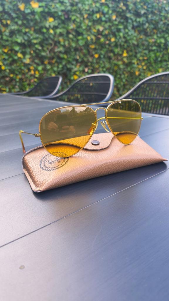 Ray-Ban B&L Ambermatic Aviator uit de jaren '70 - NIEUW!, Ophalen of Verzenden, Zo goed als nieuw, Ray-Ban