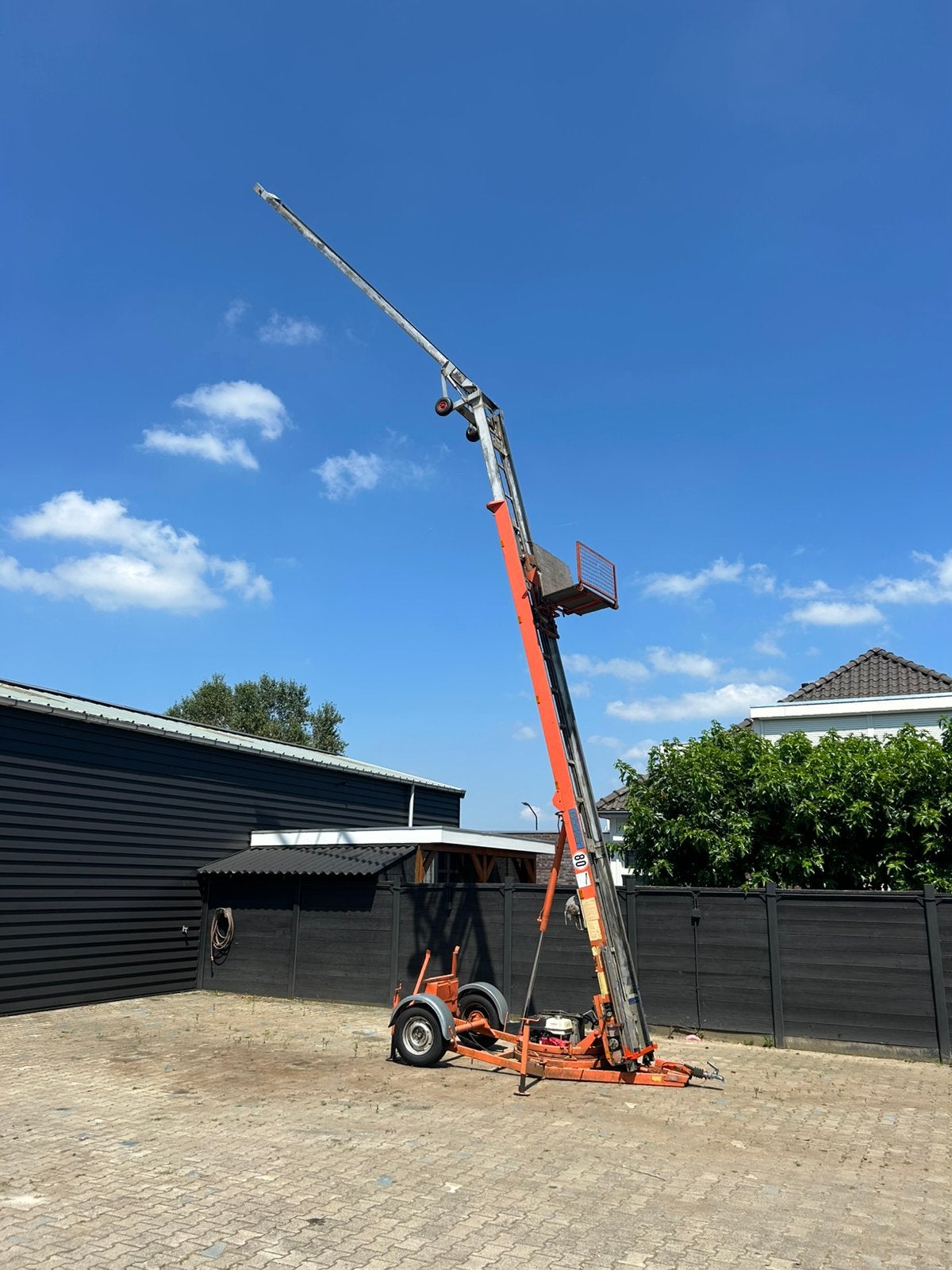 Pannenlift böcker dakdekkerslift ladderlift, Doe-het-zelf en Verbouw, Ophalen of Verzenden, Gebruikt, Bouwlift