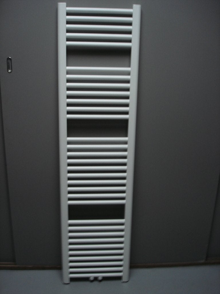 Badkamer radiator 45 cm breed x 185 cm hoog met midden onder, Nieuw, Ophalen of Verzenden, Wit, Metaal