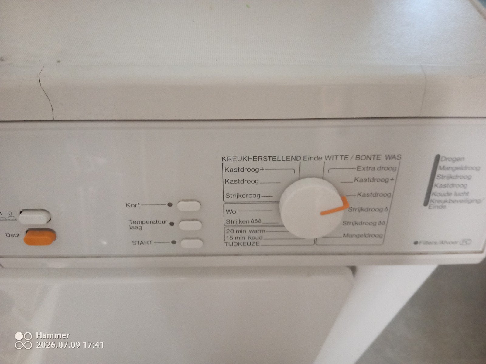 Miele Novotronic Meteor 4800 Wasdroger, Witgoed en Apparatuur, Wasdrogers, Ophalen of Verzenden