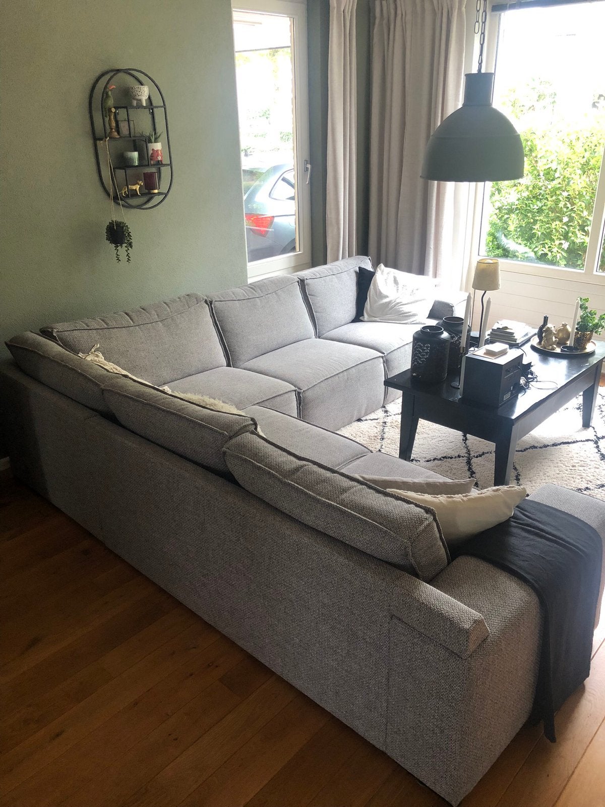 Hoekbank 270cm korte kant  x 300cm lange kant 94cm diep., Ophalen of Verzenden, Zo goed als nieuw