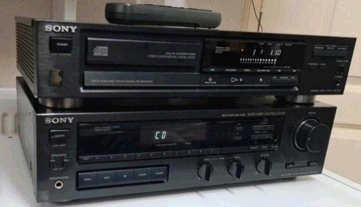 Sony set receiver str-av270 + cd speler cdp-270, Ophalen of Verzenden, Gebruikt, Sony
