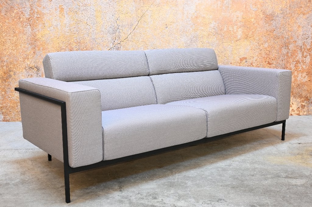 Als NIEUW! fraaie stoffen Harvink Kadanz design bank, Harvink, Harvink, Driepersoons, 75 tot 100 cm
