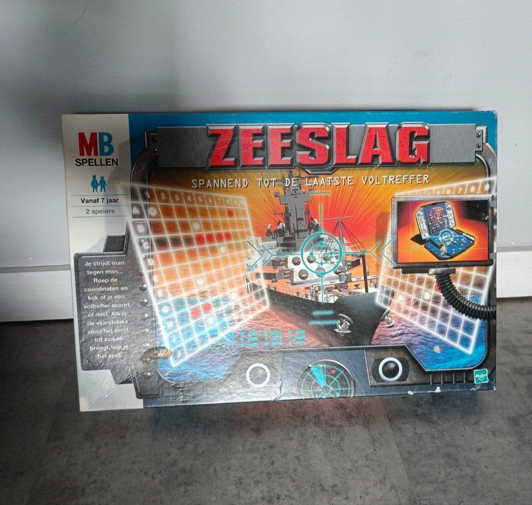 Zeeslag MB Spellen - Klassiek Bordspel Compleet, Hobby en Vrije tijd, Een of twee spelers, Ophalen of Verzenden, Gebruikt, MB Spellen