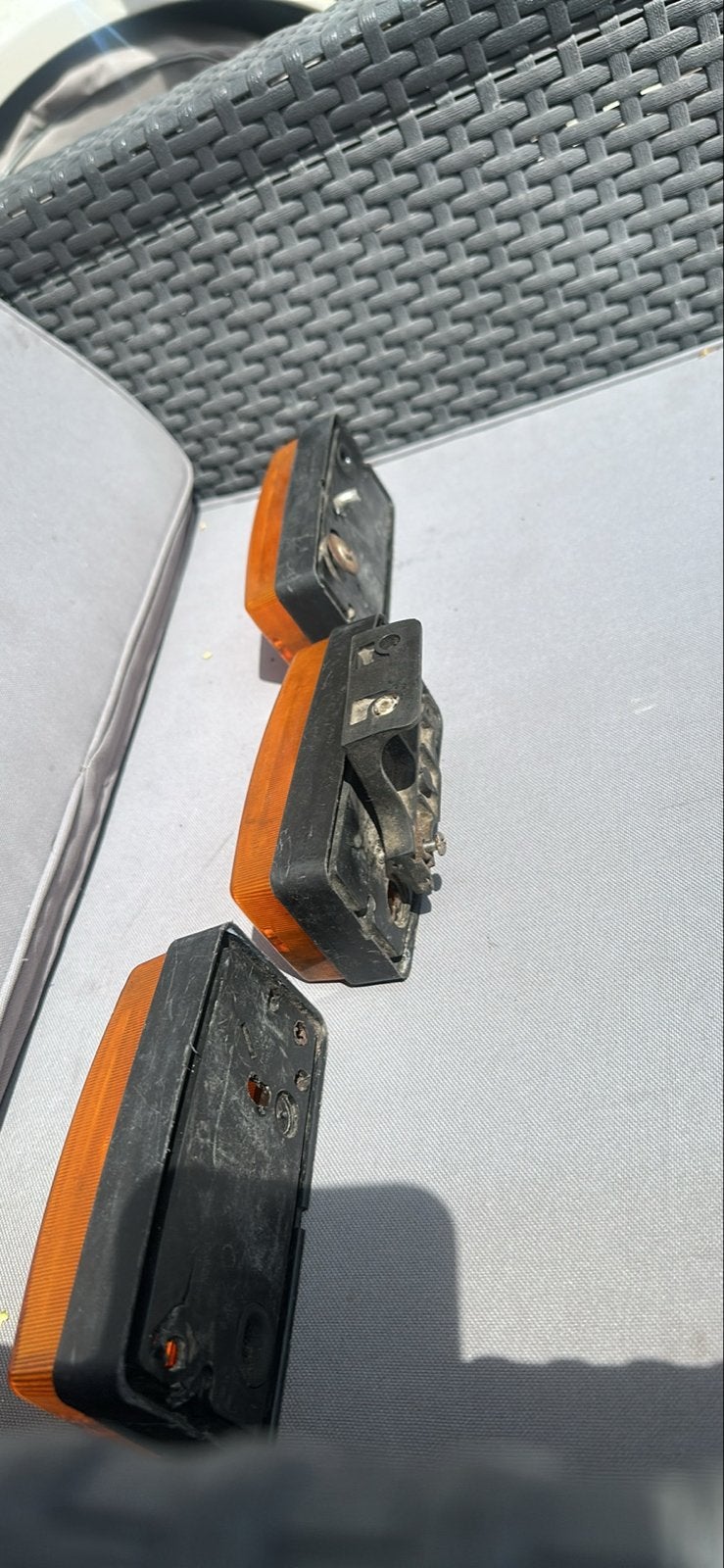 Hella Zijmarkering / Bloklamp - Klassiek Glas, Auto-onderdelen, Verlichting, Verzenden, Gebruikt, Oldtimer onderdelen