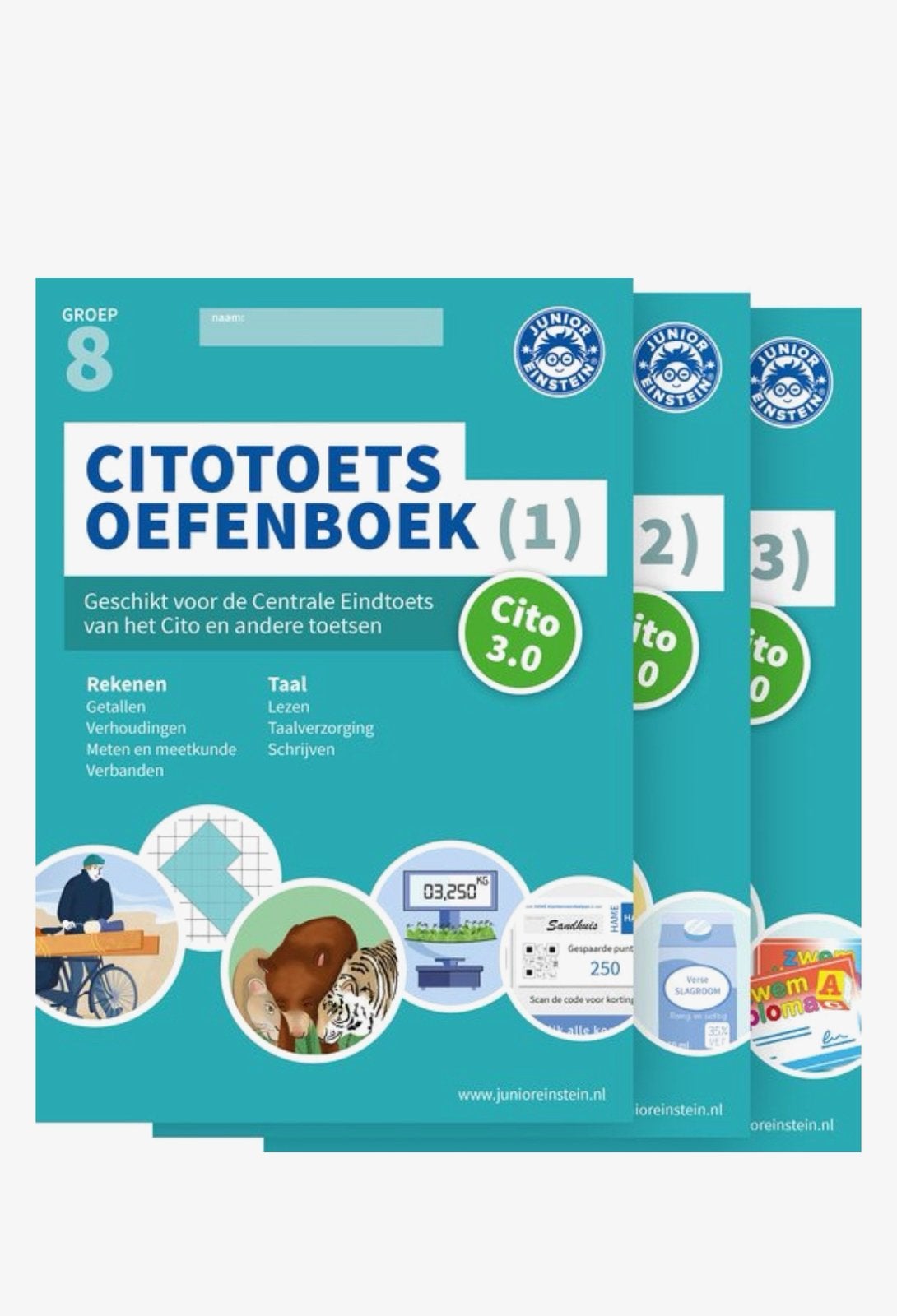 Junior Einstein Citotoets oefenboek groep 8, Boeken, Ophalen, Zo goed als nieuw, Overige niveaus, Nederlands