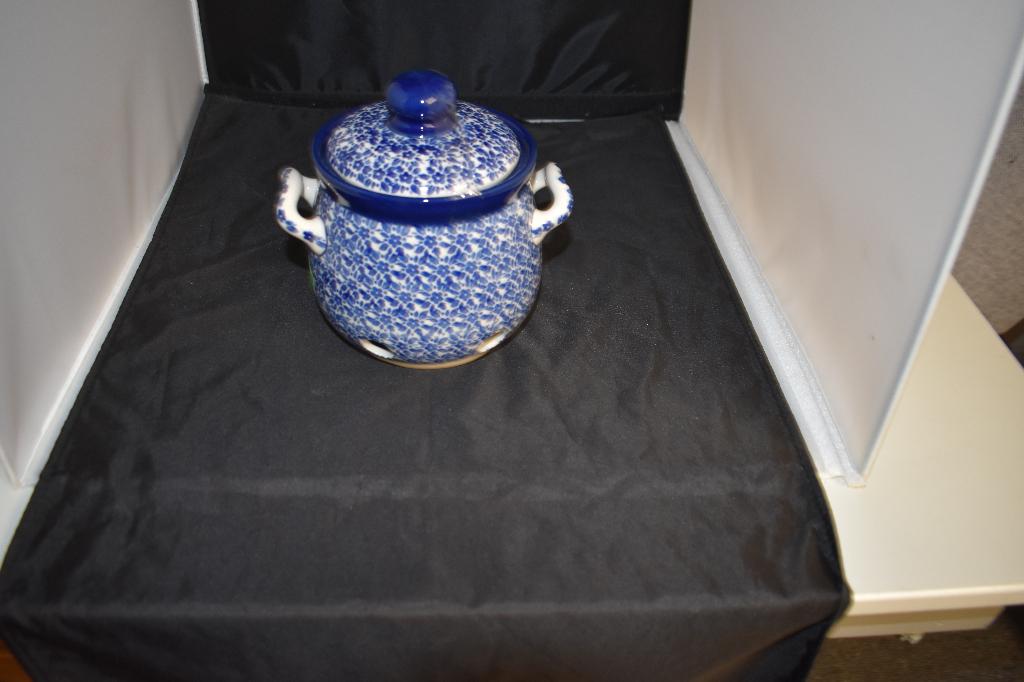 Knoflookpot Indigo Buznlau Castle servies, Huis en Inrichting, Keuken | Servies, Nieuw, Overige typen, Overige stijlen, Keramiek