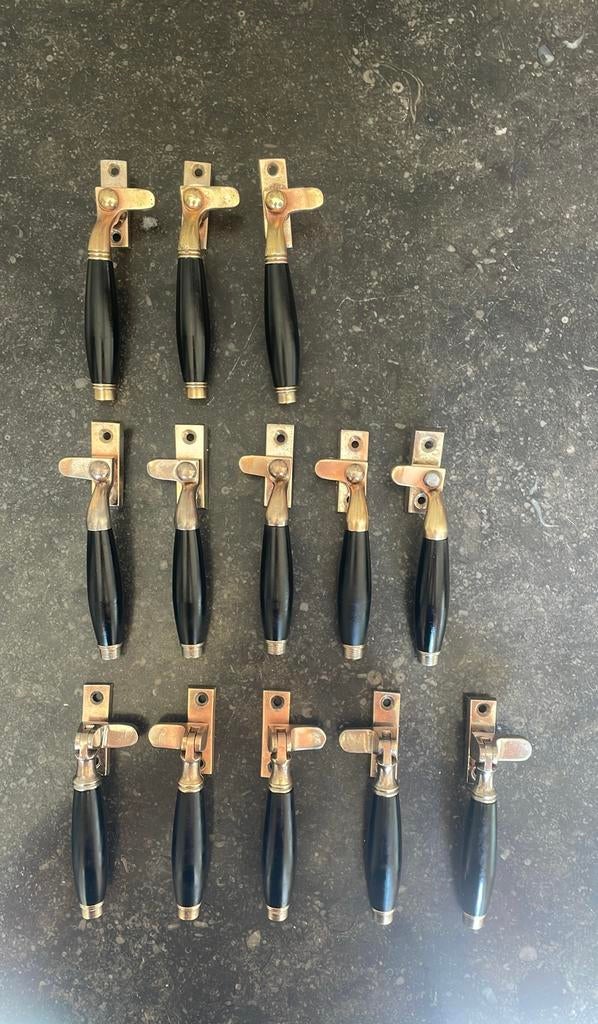 13x Raamboom Antiek TONmodel Jaren 10 - 30 Bakeliet Messing, Ophalen of Verzenden